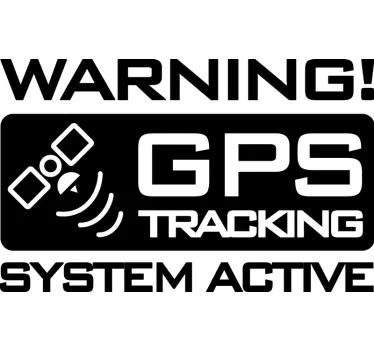 Gps nyomkövető autó matrica - TenStickers
