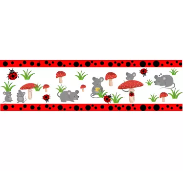 Botanikai szegélyléc matrica - TenStickers