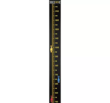 Versenypálya magasság diagram magasság diagram fal matrica - TenStickers