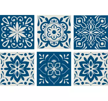 Pantone klasszikus kék hidraulikus csempe matrica - TenStickers