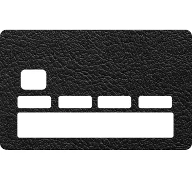 Fekete vezető hitelkártya matrica - TenStickers