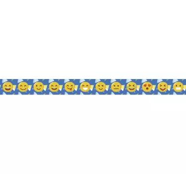 Emoji határ matrica - TenStickers