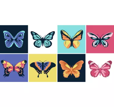 Pillangó készlet cserép transzfer - TenStickers