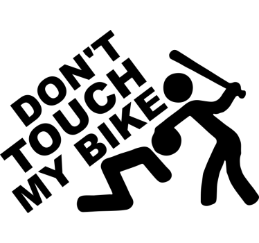 Ne nyúlj a motorkerékpár matricáimhoz - TenStickers
