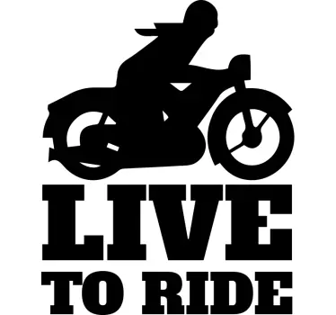 élni motorkerékpár matricákon - TenStickers