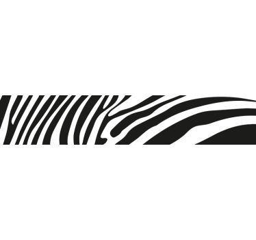 Zebra bőrutánzat kerékpáros matrica - TenStickers