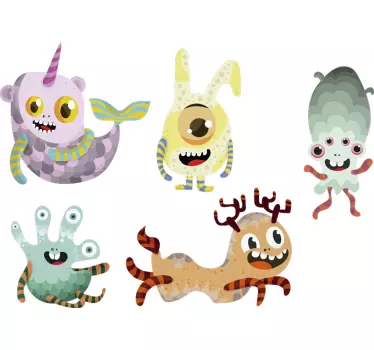 Szörnyek matrica - TenStickers