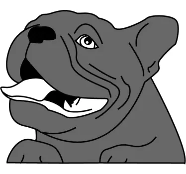 Imádnivaló kutyakocsi matrica - TenStickers