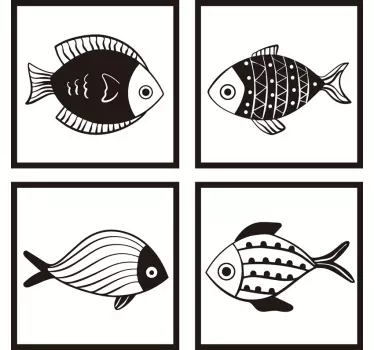 Gyönyörű halmintás csempe transzfer matrica - TenStickers