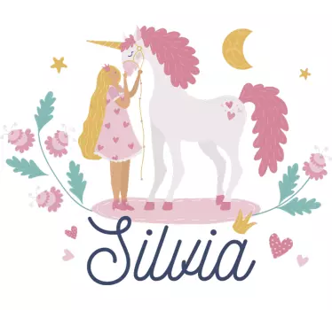 Mese egyszarvúak mese falmatrica - TenStickers