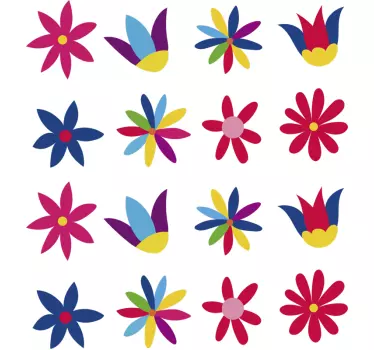 Vadvirágok bicikli matrica - TenStickers