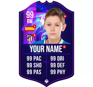 Fifa kártya futball matrica - TenStickers
