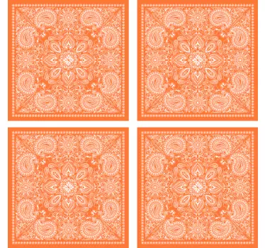 Paisley csempe transzfer matrica - TenStickers