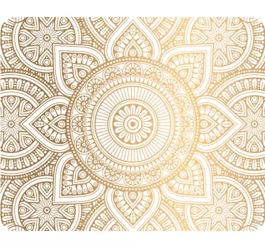 Laptop matrica arany mandala - TenStickers