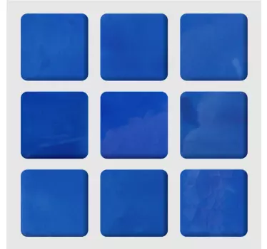 Kék árnyalatú deszkacsempék átadása - TenStickers