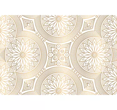 Arany hangok mandala laptop bőr matrica - TenStickers