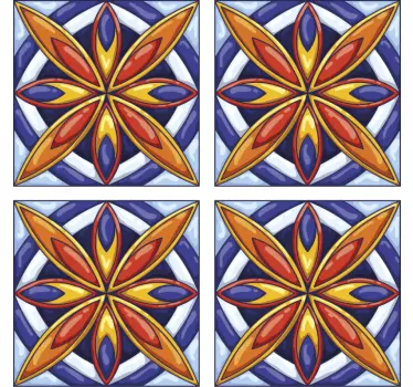 Geometriai csempe minta Csempematrica - TenStickers