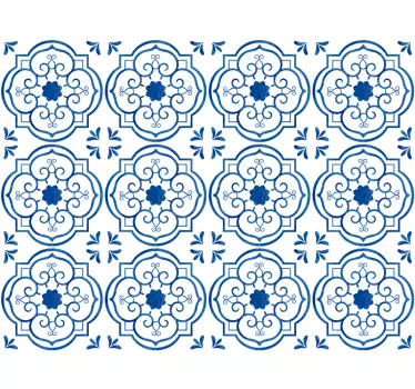 Mozaik vintage minta padló matrica vinil matricák a padlóhoz - TenStickers