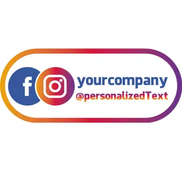 Facebook instagram kirakat matrica - TenStickers