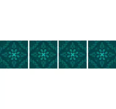 Geometriai smaragd csempe transzfer matrica - TenStickers