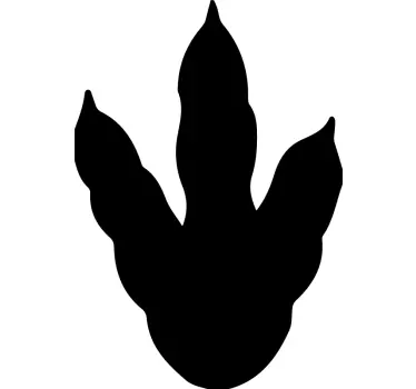 Dinoszaurusz lábnyomok sárkány fal matrica - TenStickers