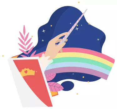 Mesekönyv mese falmatrica - TenStickers