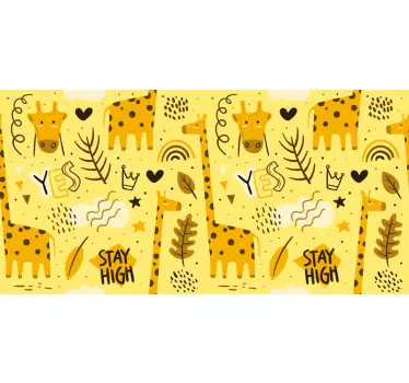 Zsiráf matricák bútor matricához - TenStickers