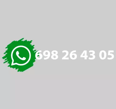 Testreszabható telefonszám matrica kirakatokra - TenStickers