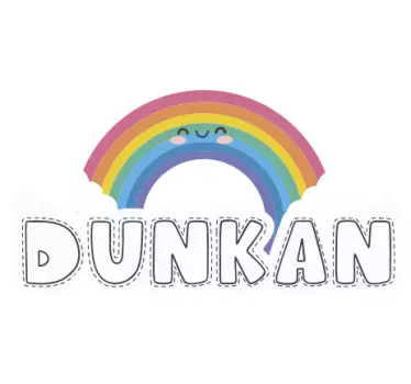 Színes szivárvány Ív matrica gyerekeknek - TenStickers