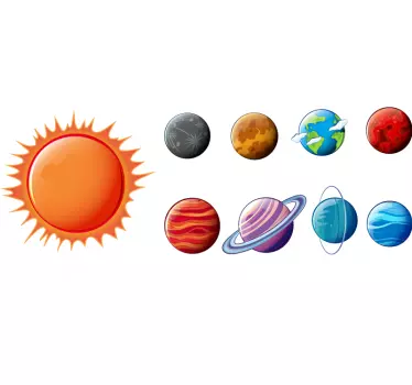 Naprendszer űr matrica - TenStickers