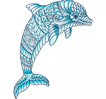 Dekoratív delfin hal matrica - TenStickers