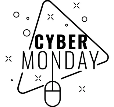 Cyber monday akciós matricák kirakatokra - TenStickers