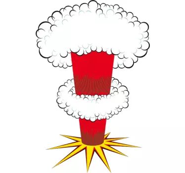 Nukleáris robbanás laptop matrica - TenStickers