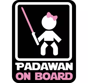 Padawan fedélzetén baba autó matrica - TenStickers