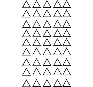 45 db háromszög ellenkező irányú csomag baba fal matrica - TenStickers