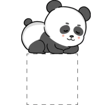 Alvó panda anime világítás kapcsoló fedél matrica - TenStickers