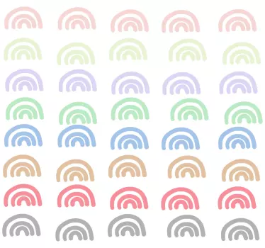 Csomag 40 színes szivárvány mese falmatrica - TenStickers