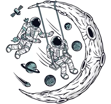 Univerzum az én játszótérem matrica - TenStickers