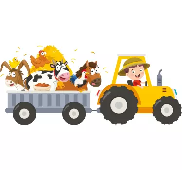 Kis gazda állatok játék matrica - TenStickers