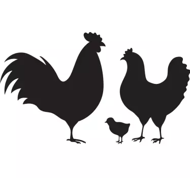 Kakas család madár matrica - TenStickers