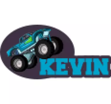 Személyre szabott monster truck játék matrica - TenStickers