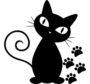 Macska és mancs nyomtatású kisállat matricák - TenStickers
