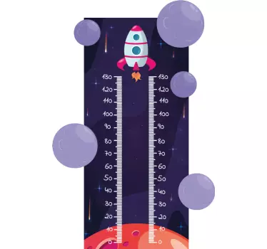 Rakéta magasság diagram matrica - TenStickers