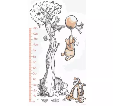 Winnie puh magasságdiagram matrica - TenStickers