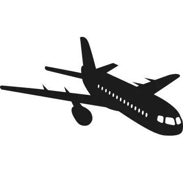 Boeing repülőgép repülő illusztráció fal művészet - TenStickers