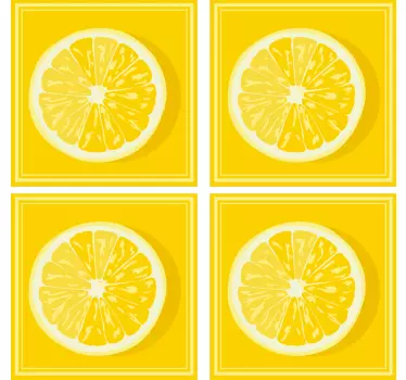 Szeletelt citrom csempe cserép transzfer - TenStickers
