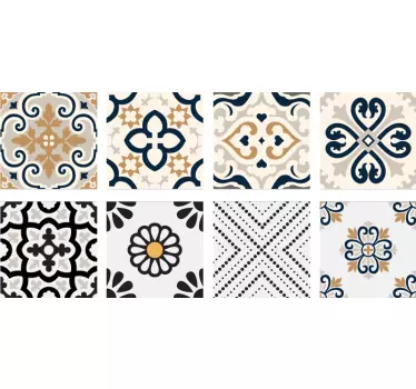 Szürkés cement csempe matrica - TenStickers