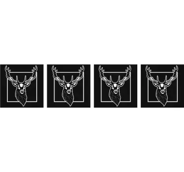 Szarvas csempe vinil transzfer - TenStickers
