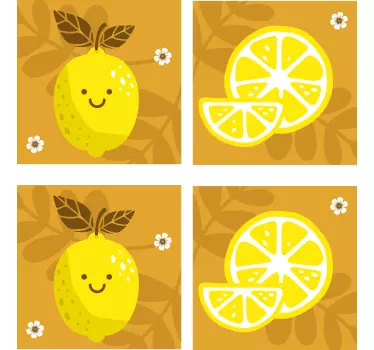 Mosolygós citrom cserép átadása - TenStickers