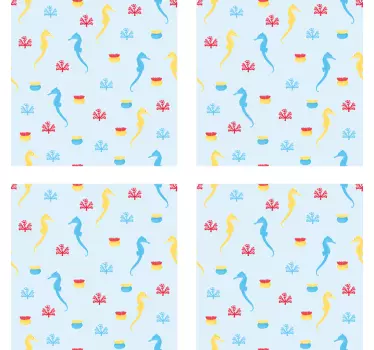 Tengeri ló és korall cserép átadása - TenStickers